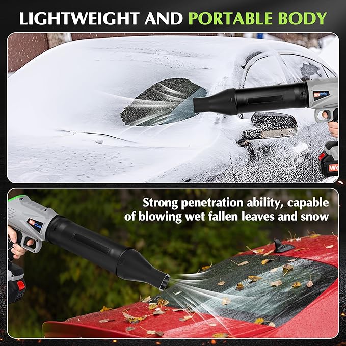 3 in 1 Cordless Leaf Blower Lightweight with Storage Box，150MPH & 400CFM,Leaf Blower Cordless with 2 Battery and Charger,Easy Use Hand Held Blowers for Lawn Care, Dust,Gifts for Men