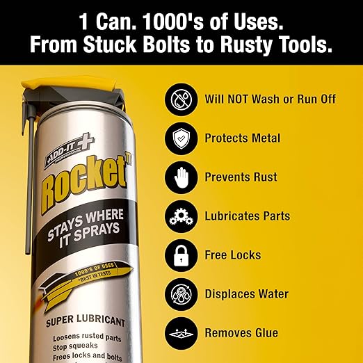 Super Tube Lubricant Spray, 15.2 fl oz (Pack of 12) – Penetrating Oil & Anti-Corrosion Spray for Rusted Bolts, Tools, Bikes & Garden Equipment, Water-Resistant Protective Coating