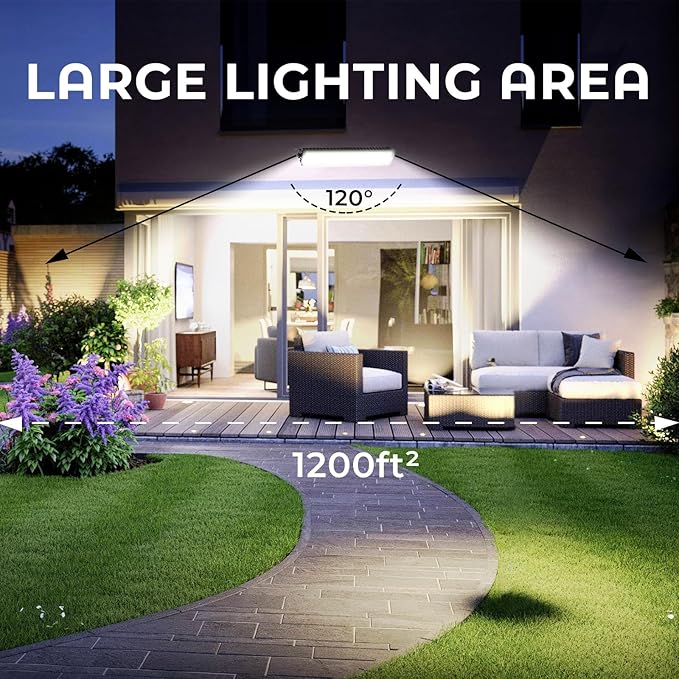 4Pack 100W Shop Lights, 14000LM 6000K Daylight White Super Brighter LED, IP66 Waterproof Garage Light with 1.8M/6FT Cord for Workshop Workbench Garage Yard Warehouse