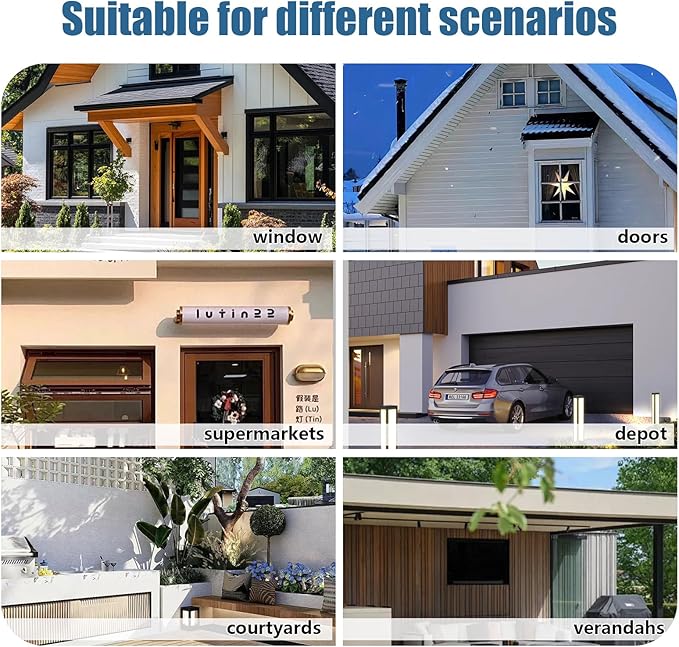 Door Awning Window Canopy, Modular Spliced Awnings for Outside,Porch,Patio,Deck,Polycarbonate Sheet,UV, Rain, and Snow Protection (Brown Board & Black Bracket, 35 * 48'')