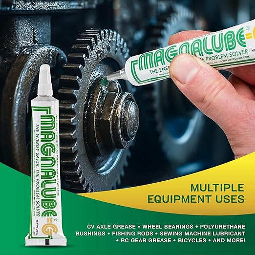 Magnalube-G General All Purpose Grease - Waterproof, Corrosion Resistant PTFE Lubricant. 0.75oz Multi-Purpose Tube for Bearings, Joints, and Axles to O-Rings and Sewing Machines