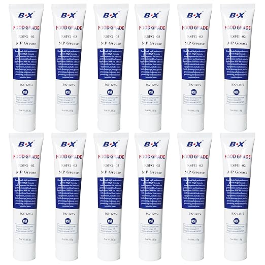 Food Grade Grease Food Safe Machine Lubricant for Frozen Dessert Equipment, O-Ring Lubricants 12X4oz