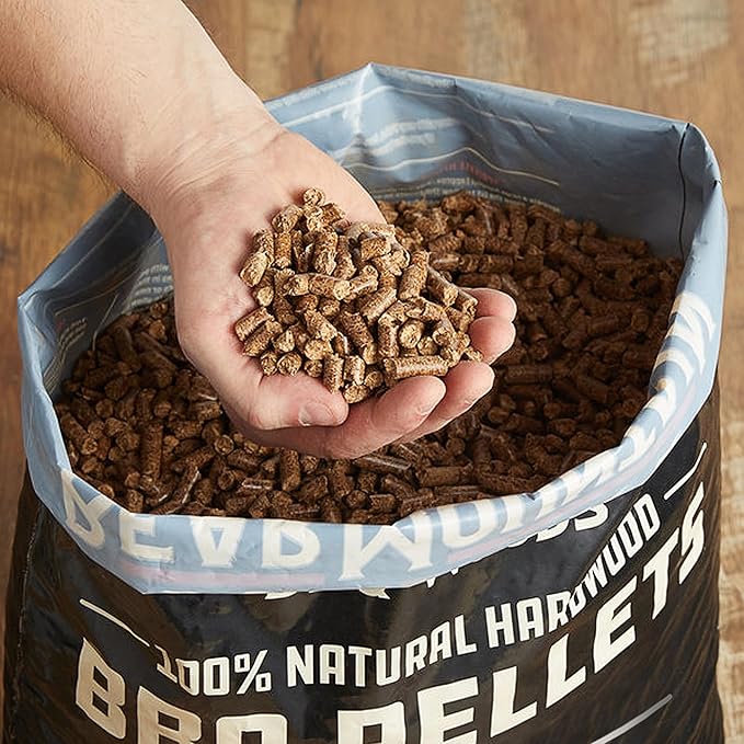 Bear Mountain 2-Pack All Natural Wood Pellets for Smoker, Grill & BBQ, 20 Lbs, Oak - Premium Hardwood Barbecue Pellet Accessories for Indoor and Outdoor Grilling