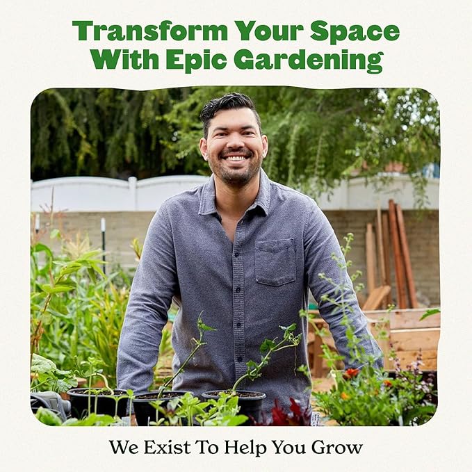 Epic Gardening Reusable Seed Starter Tray - Easy Watering Seed Starting Trays - Gardener Friendly Plant Trays for Seedlings | UV-Treated & BPA-Free -6-Cell Seed Starting Trays - 6 Trays/Terracotta