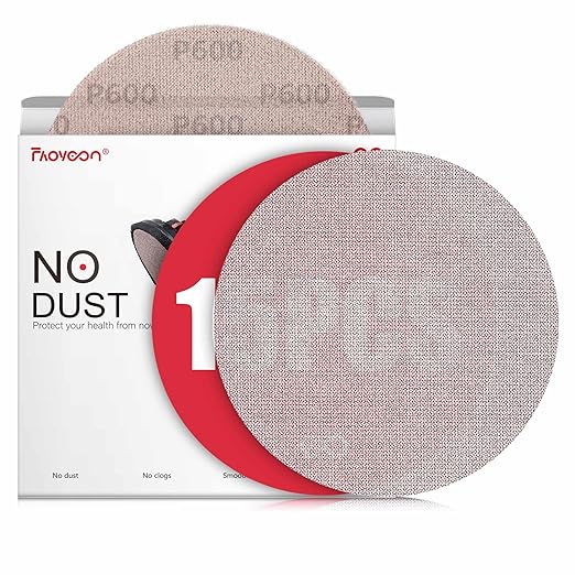 9 Inch Sanding Disc Drywall Sandpaper, Dust Free Sanding Drywall Sander Pads, 15 Pack 600 Grit