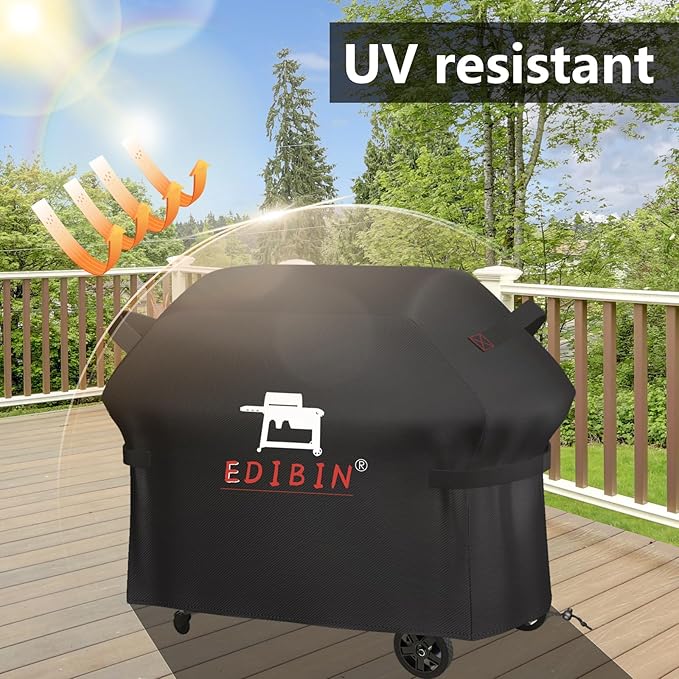 Grill Cover for Traeger Woodridge Pro Grill & Woodridge Elite Grill, BAC776 for Traeger TFB97JLH TFC97XLH Full Length Cover 600D Heavy Duty Waterproof,67" L x 27" W x 46" H