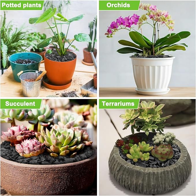 18 Quarts Horticultural Charcoal for Indoor Plants-Hardwood Potting Soil Amendment for Orchids, Succulent, Cactus, Terrariums, and Gardening