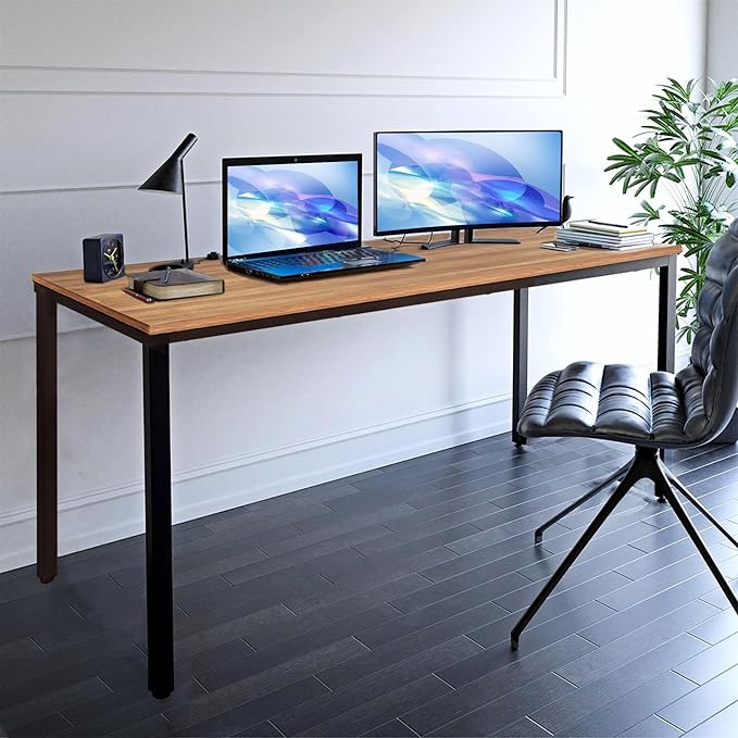 Simple and Sturdy 36X72 inches Computer Desk - Perfect for Work and Study, Multi-Purpose Table for Writing, Dining, and Workstation