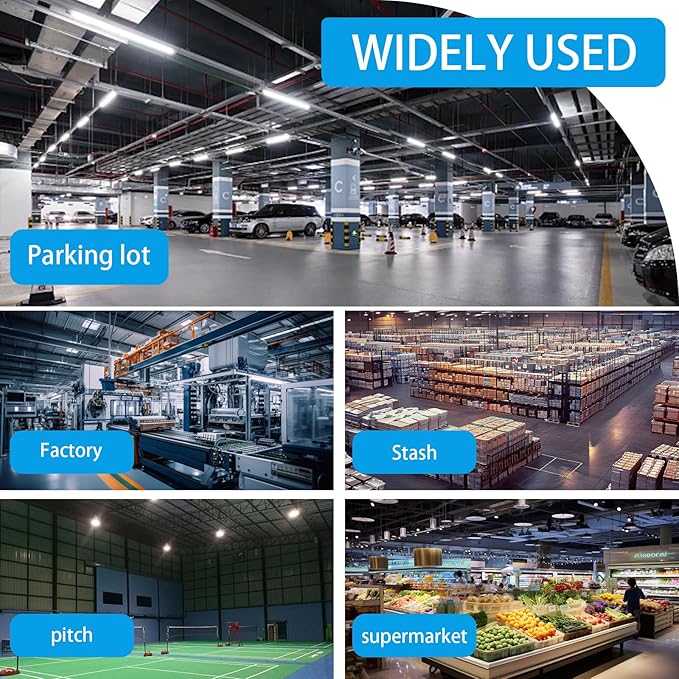 200W LED High Bay Light 22,000LM,5000K UFO LED Lights Commercial Shop High Bay Lighting IP65 Waterproof,Energy Saving for Warehouse/Garden/Hotel/Mall/Barn/Factory UL-Listed