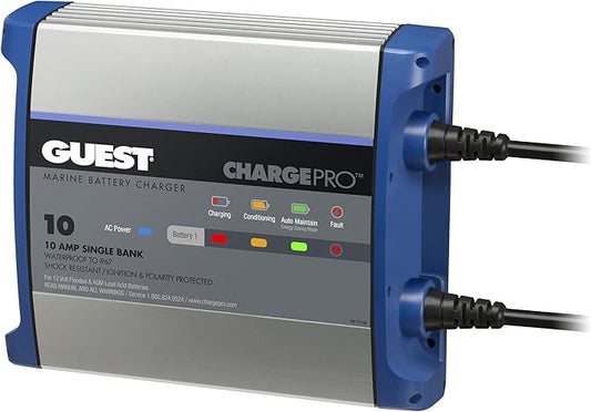 Guest 2710A Guest On-Board Battery Charger 10A / 12V; 1 Bank; 120V Input