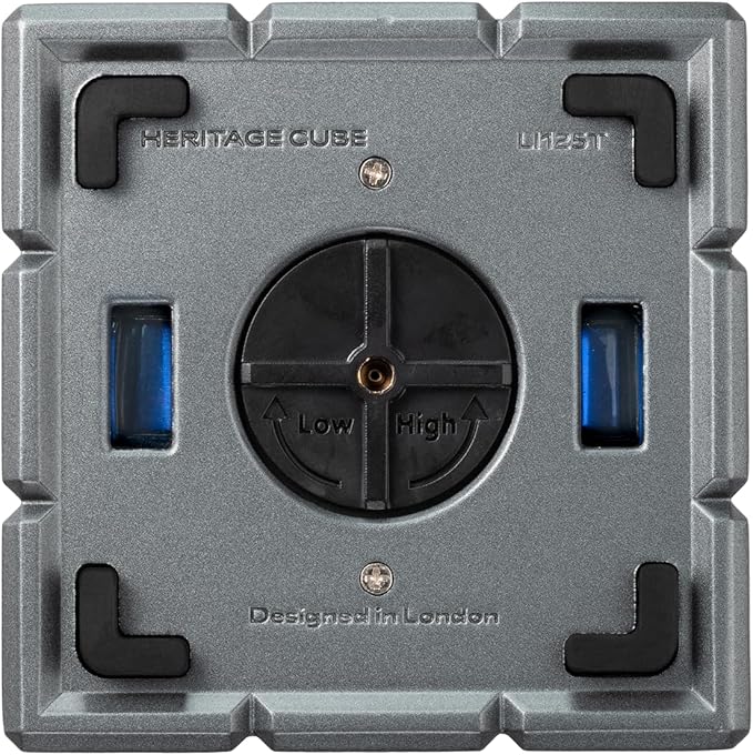 Colibri Heritage Cube Desk Lighter - Charcoal