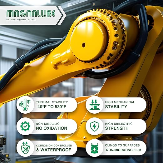 Magnalube-G General All Purpose Grease - Waterproof, Corrosion Resistant PTFE Lubricant. 0.75oz Multi-Purpose Tube for Bearings, Joints, and Axles to O-Rings and Sewing Machines