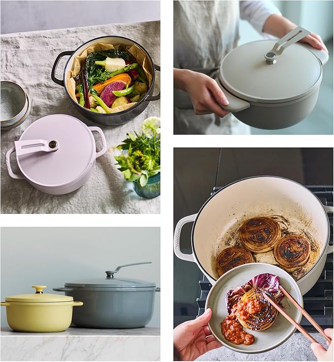 Vermicular Oven Pot 2.0 | Lightweight Enameled Cast Iron Pot | 18cm (2 Qt) | Non-Toxic | Induction-compatible | Dutch Oven | Made in Japan | Matte Himalayan Pink