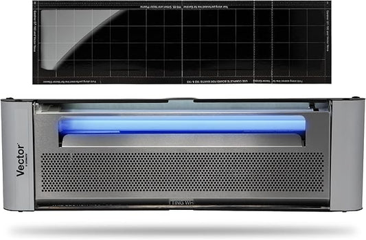Catchmaster Vector Plasma One Trap, Compact UV Light Fly Traps for Home, Gnat Traps for House Indoor, Shatterproof Bulbs, UV Lamp Insect Killer, Silent Bug Light for Deli, Bars, Kitchen & Trash Rooms