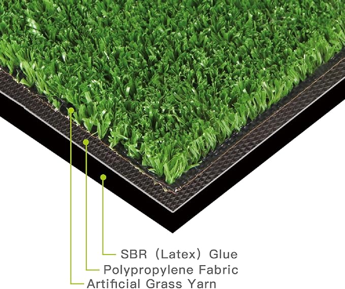 Artificial Grass Turf, 1ft x 62ft (62 ft²) Indoor Outdoor Fake Astroturf Rug Carpet Mat for Balcony Decor Backyard Patio Backdrop Fence Wall Decorations Dogs
