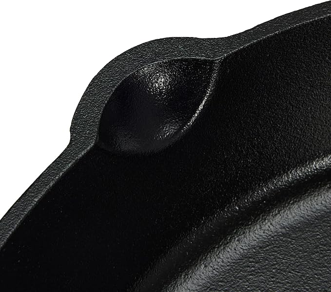 Amazon Basics Pre-Seasoned Cast Iron Skillet, Oven Safe, Even Heating, Heavy-Duty & Large, 15-Inch, Black
