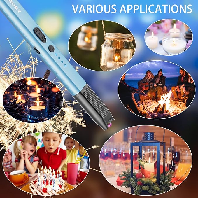 MEIRUBY Lighter Stocking Stuffers for Adults Wife Mom, Electric Candle Lighter for Women Mom Candle Lover Christmas Birthday Present Ideas Gifts, Cool Gadgets for Women Men 2025