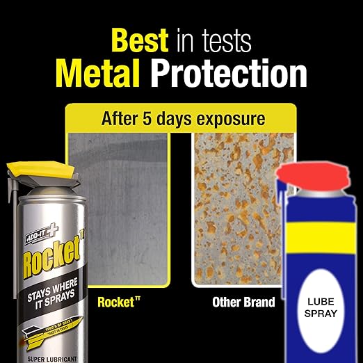 Super Tube Lubricant Spray, 15.2 fl oz (Pack of 12) – Penetrating Oil & Anti-Corrosion Spray for Rusted Bolts, Tools, Bikes & Garden Equipment, Water-Resistant Protective Coating