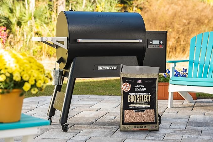 Traeger Grills BBQ Select 100% All-Natural Wood Pellets for Smokers and Pellet Grills, BBQ, Bake, Roast, and Grill, 30 lb. Bag (Pack of 3)
