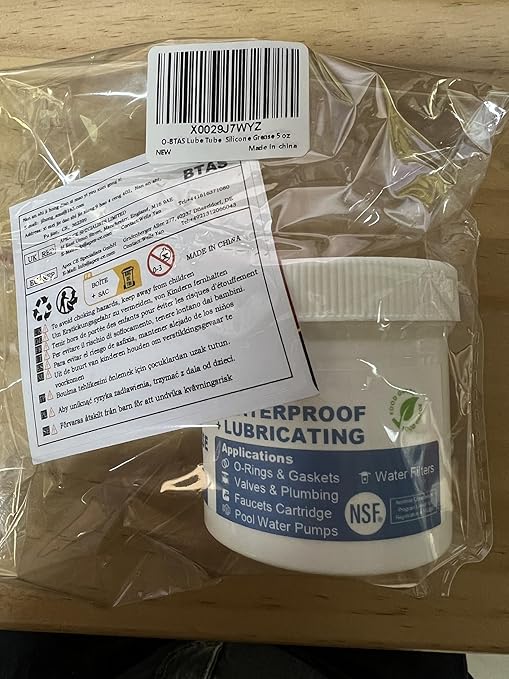 Plumber Faucet Pool Silicone Grease,O Ring Filter Rubber Gasket Lubricant Food Grade 5 oz