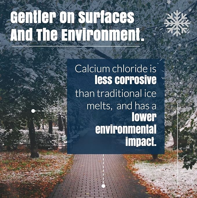 Pail - Calcium Chloride Pellets for Ice Melt - Fast-Acting & Safe on Surfaces - Ideal for Driveways, Sidewalks, and Entryways (8 Pound)
