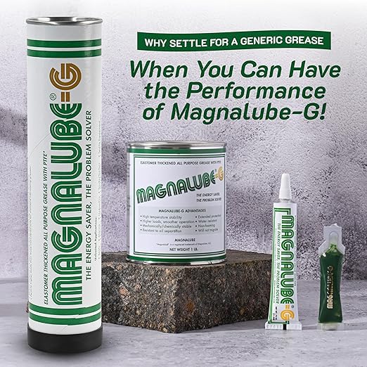 Magnalube-G General All Purpose Grease - Waterproof, Corrosion Resistant PTFE Lubricant. 0.75oz Multi-Purpose Tube for Bearings, Joints, and Axles to O-Rings and Sewing Machines