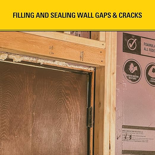 Stanley F902 Window & Door Foam Sealant (2x12 Oz.) – Low Expansion Polyurethane Insulating Spray Foam | Gaps and Cracks Filler for Window & Door Frames, Waterproof Sealant with Straw | 12 Oz. 2 Pack
