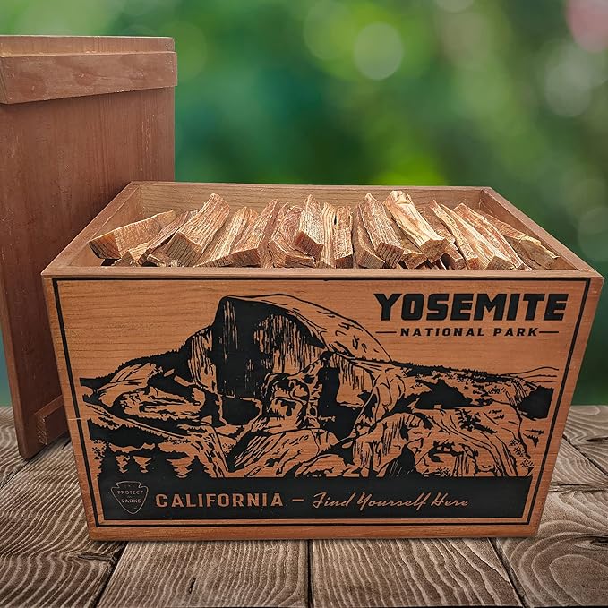 Betterwood Products 04405 Fatwood All-Natural Resin Firestarter in Wooden Crate for Refilling or Home Decorating, Yosemite, 13 Pound