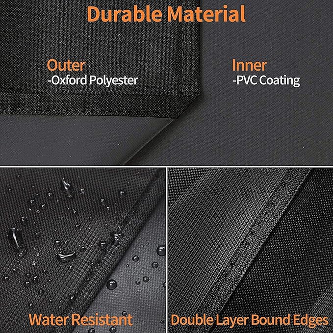 Heavy Duty Waterproof Wood Pellet Grill Smoker Cover, UV Resistant Full Length BBQ Grill Cover Compatible with BAC503 Traeger Pro 22 / Pro 575 Series, Lil' Tex Grill and More, All Weather Protection