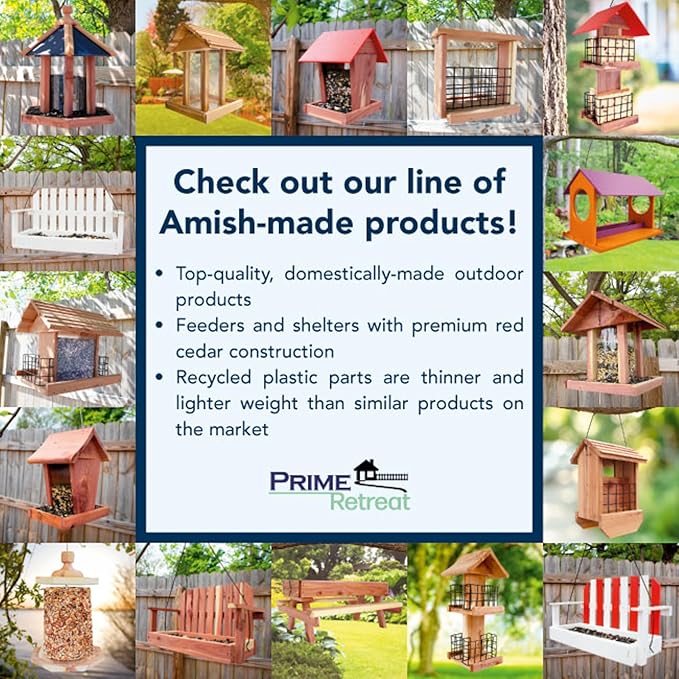 Amish Made Cedar Stacker Bird Feeder by Prime Retreat