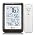 Indoor Outdoor Thermometer Wireless Weather Station, Temperature Humidity Monitor Battery Powered Inside Outside Thermometers with 330ft Range Remote Sensor and Backlight Display（Metal Black）