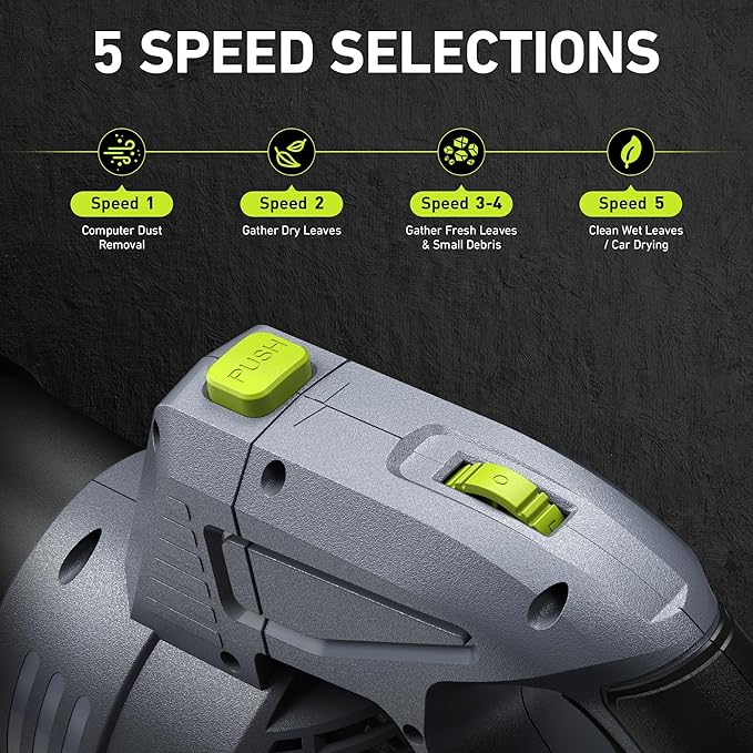 Leaf Blower for Lawn Women: 550CFM Battery Electric Cordless Small Blower with Swivel Head Total 8.0 Ah Battery & Charger - Mini-Leaf for Decker Car Patio Yard