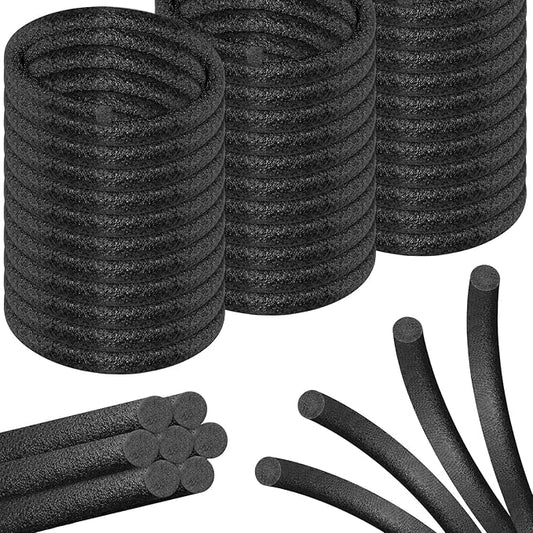 Backer Rod Foam Gap Filler Crack Filler for Concrete Repair Caulk Saver Backing Rod Concrete Expansion Joint Rope Caulk for Sealing Gaps, Expansion Joints, Crack Filling (Black, 1 Inch x 10 Feet)