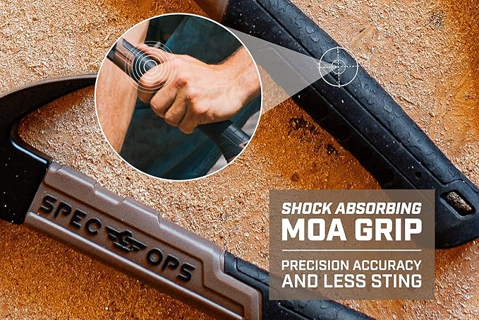 Spec Ops Tools Fiberglass Hammer, 16 oz, Curved Claw, Shock-Absorbing Grip