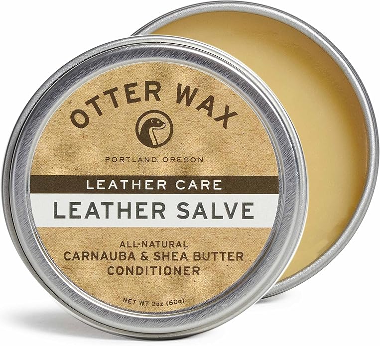 Otter Wax Leather Salve | 2oz | All-Natural Universal Conditioner | Made in USA