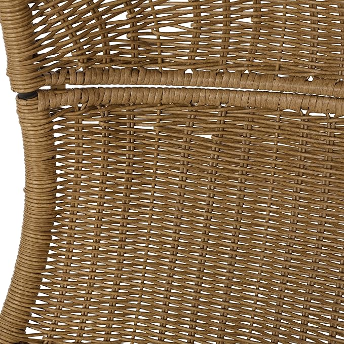 Christopher Knight Home Orville Outdoor Hanging Chair, Dark Gray + Light Brown