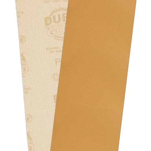 Dura-Gold Premium - 400 Grit Gold - Hook & Loop Backing Longboard Continuous Sandpaper Roll, 2-3/4" Wide, 12 Yards Long - For Automotive & Woodworking Air File Long Board Sanders, Hand Sanding Blocks