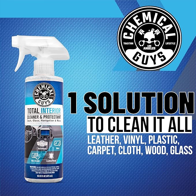 Chemical Guys Car Detailing Kit - Mr. Pink Car Wash Soap, Total Interior Cleaner, VRP Protectant, Diablo Wheel Cleaner, Wash Bucket with Lid, Dirt Trap, Brushes, Mitt, 4 Microfiber Towels, 16-Piece