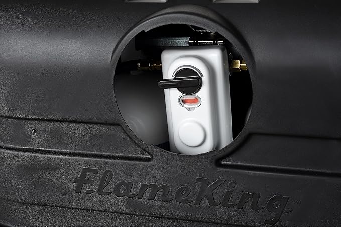 Flame King Dual 30LB LP Propane Tank Light Plastic Heavy Duty Cover for RV, Travel Trailer, Camper And Recreational Vehicle - Black