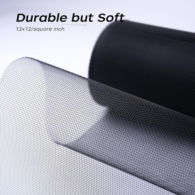 48"x100' Screen Door Replacement Stainless Steel Window Screen Suitable for Windows Courtyards Patio Porch Pool Windows