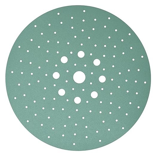 Serious Grit - 225mm 9-Hole 120 Grit Drywall Sanding Discs - Fits Festool Planex LHS 225 Sanders - Heavy-Duty Hook & Loop Film Abrasives - Dust-Free Multi-Hole Drywall Sander Sandpaper - 25 Pack