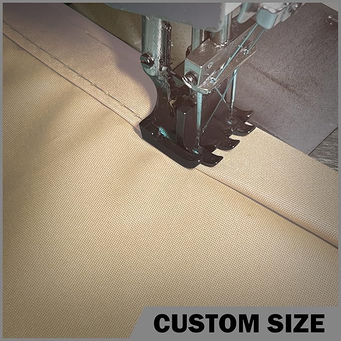 ShadeMart 14' x 14' Beige Square Waterproof Sun Shade Sail Canopy Awning, 95% UV Blockage & Water Resistant smTADS14, Outdoor Backyard Patio Garden Carport - We Make Custom Size