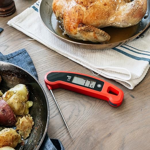 Lavatools Javelin® PRO Duo Ultra-Fast 2-Second Professional Digital Instant Read Meat Thermometer for Grill and Cooking, Auto-Rotating Backlit Display, IP65 Water Resistant – Panda
