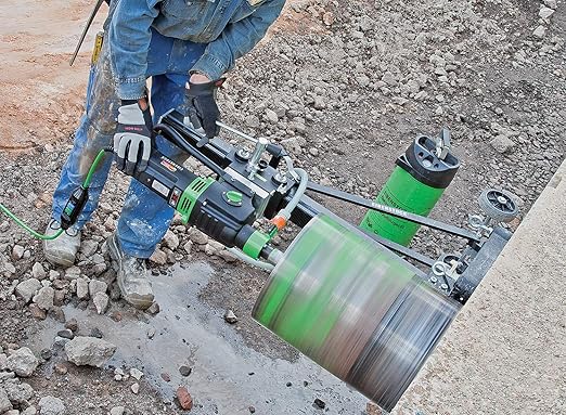 CS Unitec EBM 352/3 P - 14 in. Capacity Concrete Core Drill - Wet Diamond Core Drill - 3-Speed for Concrete, Brick, Block, Aspahlt, and Stone - Made in Germany - 110V