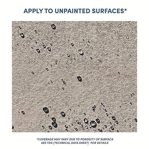Rainguard Water Sealers Concrete Sealer, Penetrating Protection Against Water and Salt Damage, for All Concrete Surfaces, Silane/Siloxane Waterproofer, Natural Finish, Ready to Use, 5 Gallons